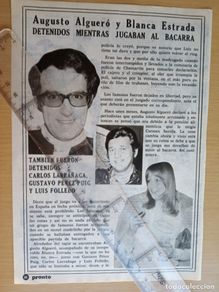 Collectionnisme de Magazine Pronto: reportaje revista pronto -augusto algero, blanca estrada, carlos larrañaga, gustavo perez puig -